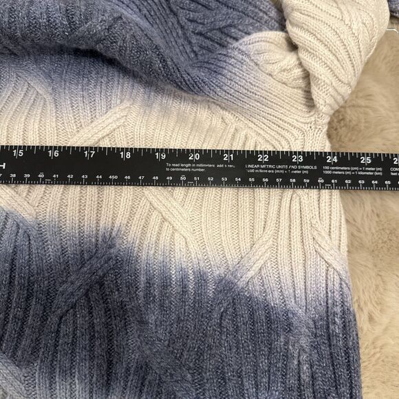 Purejill Striped Cardigan Navy Cream Sz S Long Sleeve Oversized Cotten Poly EUC - Picture 3 of 6